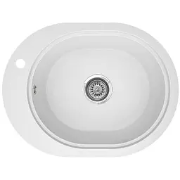 Мийка кухонна Valetti 61N гранітна 560х430 мм біла - мініатюра 3
