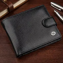 Чоловічий універсальний гаманець ST Leather 18836 чорний - мініатюра 1