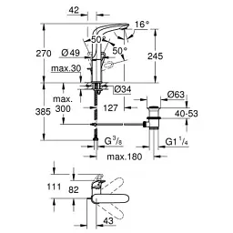Змішувач Grohe Eurostyle (23569003) - мініатюра 5