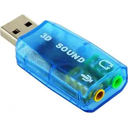 Звукова карта Dynamode USB-SOUNDCARD 2.0 Blue [97521]
