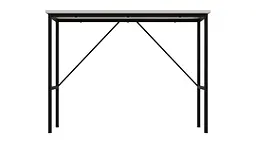 Стіл письмовий Line Тайм Ferrum-decor 750x1000x600 Чорний метал ДСП Біле 16 мм (FRD-104871) - мініатюра 4
