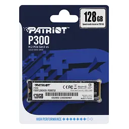 SSD накопичувач M.2 Patriot P300 128GB NVMe 2280 PCIe 3.0 3D TLC - мініатюра 2