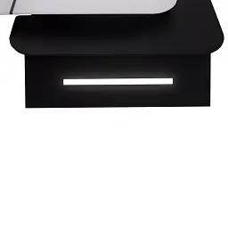 Витяжка декоративна похила Perfelli DNS 6753 B 1100 WH/BL LED Strip - мініатюра 5