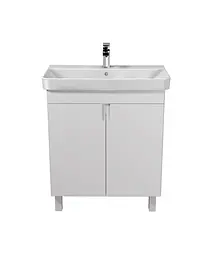 Тумба Мойдодир Simple White 70-U умивальник River 70 Білий універсальна Білий - мініатюра 4