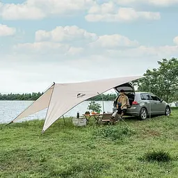 Тент Naturehike Car Rear Canopy (NH21TM001) 590x340см для кемпінгу з трьома стійками - мініатюра 2