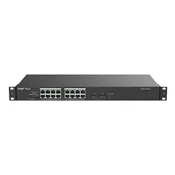 Маршрутизатор комутатор Ruijie Reyee RG-ES118GS-P-L (16 + 2 портові) Rack-mountable металевий корпус