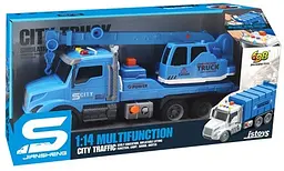 Іграшка CARS S Будівельний кран блакитний 1:14 (CJ-4436958) (7120407) - мініатюра 2