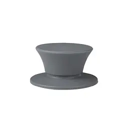 Ручка для крышки кастрюли сковороды круглая силиконовая, Kitchen Master Серый 87222