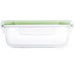 Контейнер Fissman з кришкою 15x11x6 см зелений (17314)