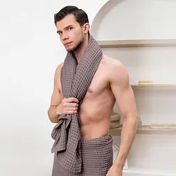 Рушник вафельний Cosas Greek Waffle Aurora 75x130 см, лавандовий - мініатюра 6