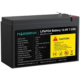 Акумуляторна батарея MARSRIVA 12.8V, 7.2A, літієва батарея - мініатюра 3