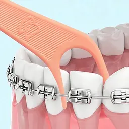 Зубна нитка на тримачі Dr.Emma Orthodontic flosser для брекетів, 60 шт - мініатюра 4