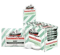Льодяники Fisherman's Friend Mint Menthol-Pastillen Без цукру 25г - мініатюра 6