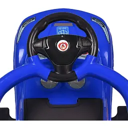 Дитяча каталка-толокар Bambi M 5763L-4 з батьківською ручкою синій - мініатюра 4