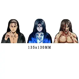 Голографічна наклейка Атака Титанів Ерен Йегер Attack on Titan Eren Yeager