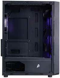 Корпус 1stPlayer FD3-M-BK-4F7 ARGB Black - мініатюра 3