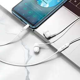 Навушники Hoco Celestial universal earphones with microphone M99 білі - мініатюра 4