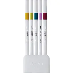 Набір лайнерів Uni Emott Fine Line Retro Color 0.4 мм 5 кольорів (PEM-SY/5C.08RC) - мініатюра 2
