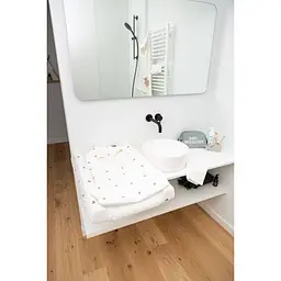 Рушник дитячий Childhome Hearts 80 x 80 см з капюшоном білий (CCBCJOH) - мініатюра 7