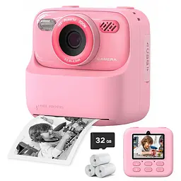 Дитяча камера миттєвого друку Instant Print Camera P79 (Рожевий) - мініатюра 5