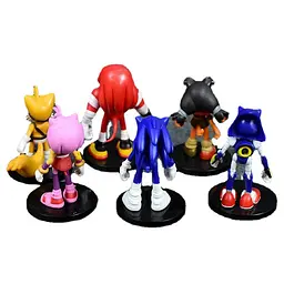 Ігровий набір Сонік Sonic The Hedgehog на підставці 6 шт. - мініатюра 3