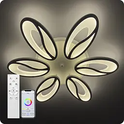 Люстра світлодіодна 517 Light 3color з пультом 180Вт Білий (01354)
