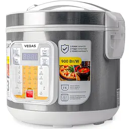 Мультиварка Vegas VMC-7007W 900Вт біла (VMC-7007W) - мініатюра 2