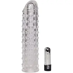 Насадка на пеніс You2Toys Orion Vibro Penis Sleeve 16х4 см прозорий