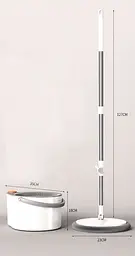 Набір швабра та відро з віджимом Joybos Spin Mop S01 (JBS-XZTB-S1F1-JWT2P) - мініатюра 4