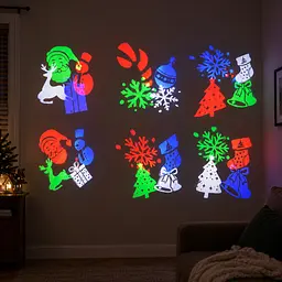 Дитячий LED проектор Projection Lamp з 16 малюнками / Мультиколорний проектор з 3D / LED прожектор дитячий - мініатюра 3