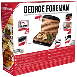Гриль Russell Hobbs George Foreman 25811-56 Fit Grill Copper Medium (23884036002) - мініатюра 4