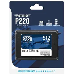 SSD накопичувач PATRIOT P220 512 GB (P220S512G25) - мініатюра 5