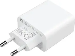 Мережний зарядний пристрій XiaomiXiaomi 33W USB + Type-C BHR4996GL White - мініатюра 2