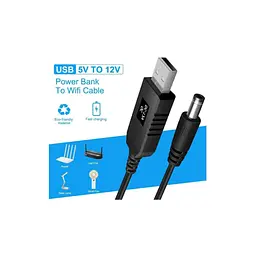 Кабель живлення USB 2.0 AM to DC 5.5 х 2.1 mm 1.0m 5V to 12V Dynamode (DM-USB-DC-5.5x2.1-12V) - мініатюра 7