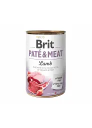 Вологий корм Brit Pate & meat dog Lamb консерва для собак курка та ягня 400г