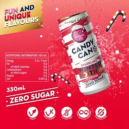 Газований напій Candy Can Limited Edition Winter Cane Flavour без цукру 330 мл - мініатюра 3