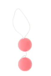 Вагінальні кульки Vibratone Unisex Duo Balls, 3.5 см, рожевий