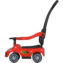 Дитяча каталка-толокар Bambi Racer M 5728L-3 з батьківською ручкою червоний - мініатюра 3