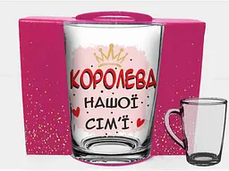 Чашка FARGLASS 320мл New morning q0896 до Дня мами у подар.уп. Королева