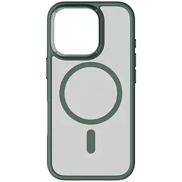 Силіконовий чохол iPhone 16 Pro Max Momax CaseFORM Play Magnetic Case With MagSafe - Матовий зелений (CPAP24XLG)