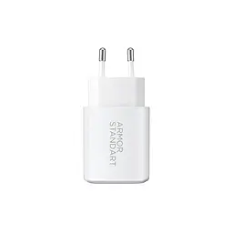 Мережевий зарядний пристрій ArmorStandart Poweraze 25W GaN Type-C + USB-A White (ARM87067) - мініатюра 2