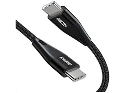 Кабель USB Type-C Choetech USB Type-C to USB Type-C 60W 1.2m Black (XCC-1003) - мініатюра 2