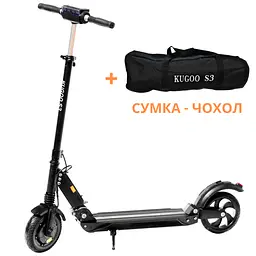 Електросамокат KUGOO S3 Jilong 8.8Ah 450W чорний + сумка-чохол