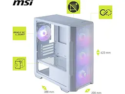 Корпус MSI MAG Forge M100R White - мініатюра 2