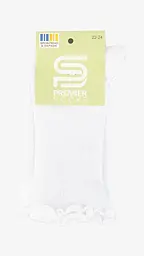 Шкарпетки для дівчинки Premier Socks Рубчик 20-22 Білий (4820203375226) - мініатюра 3
