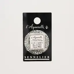 Акварельна фарба Sennelier, полукювета, S1, Китайський білий (Chinese White)