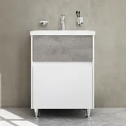 Тумба підлогова AM.PM GEM S 60 см з умивальником M91-FSX0602-WC0602BF38 - мініатюра 2