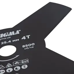 Ніж для тримера Sigma 255x25.4мм, 4Т (5624321) - мініатюра 4