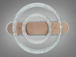 Стельова LED-люстра Diasha 9711/500+300G, кришталь, димер, пульт, 80 W, 62 см, 14-20m2 - мініатюра 4