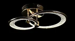 Люстра стельова LED Splendid Ray LT98120/1+1, 2 лампи, золото, білий, сучасний стиль для дому